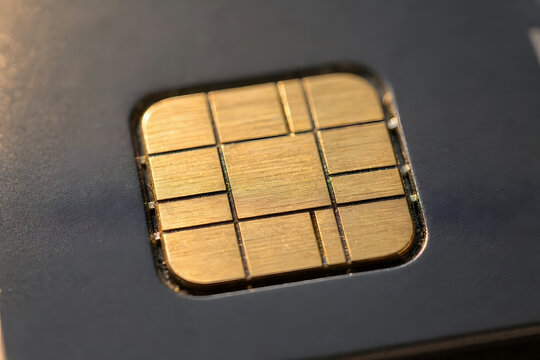 Credit Card Chip Close-up
