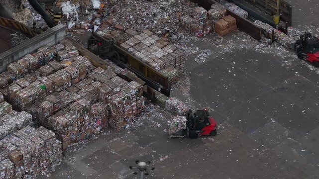 Aerial View of Kemsley Paper Mill in Sittingbourne, Kent, UK