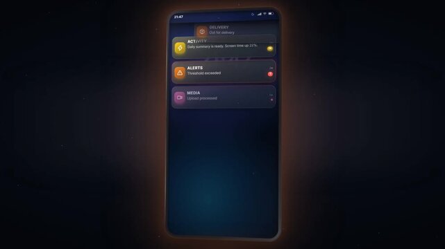 Smartphone notifications clearing away until the lock screen is empty in do not disturb mode