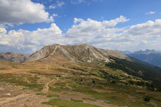 Cr&ecirc;te de Peyrolle depuis le Col de Granon. Massif des Cerces - Brian&ccedil;on - Hautes-Alpes