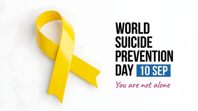 Raising awareness for world suicide prevention day supporting mental health and offering hope to those in need