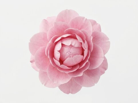 Beautiful soft pink flower blooming in spring showcasing nature's delicate elegance