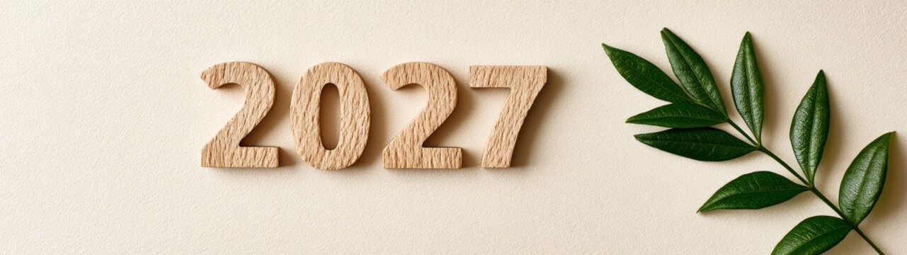 Ring in the new year 2027 with a vibrant backdrop and aspirations for a prosperous year to come