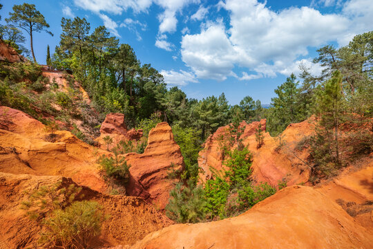 Sentier des Ocres &agrave; Roussillon, Provence