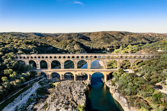 Pont du Gard et le Gardon