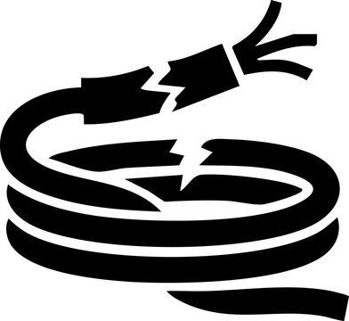 Damaged frayed electrical cable pictogram