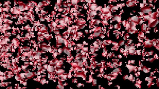 8bit風花びら背景