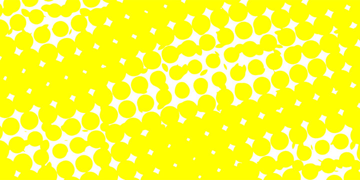 Abstract bright yellow halftone dot pattern background in retro pop art style.