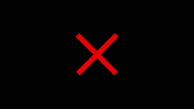 Red cross mark spray painted graffiti symbol isolated on background simple street art x sign icon graphic design element for reject error cancel