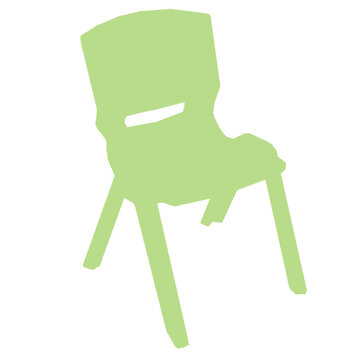 Minimalist green monobloc illustration