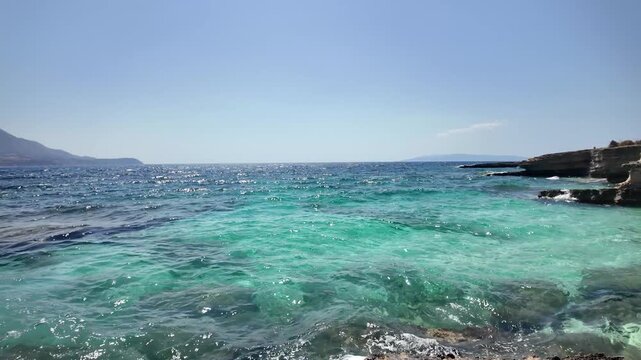 Amazing view of Pessada Beach, Cephalonia, Ionian Islands, Greece