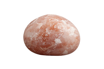 Fototapeta premium Polished peach pink stone with crystalline texture