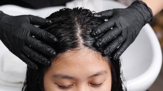 Scalp Massage with Hair Oil for Hair Growth and Relaxation