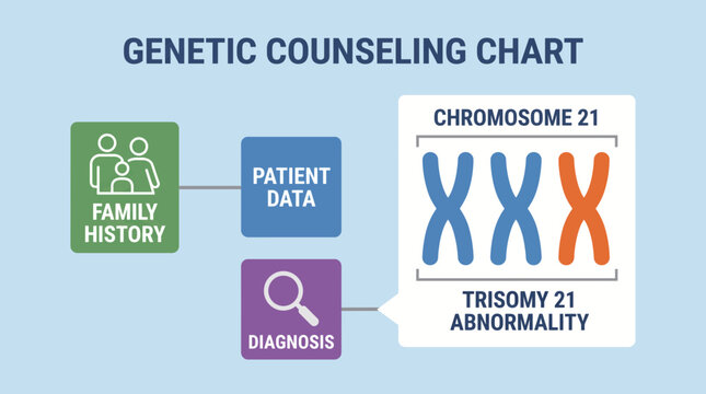 Chromosome Number Abnormality Shown In Genetic Counseling Chart
