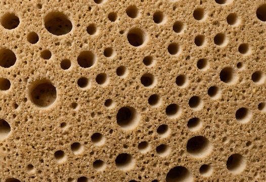 Natural sea sponge porous texture background