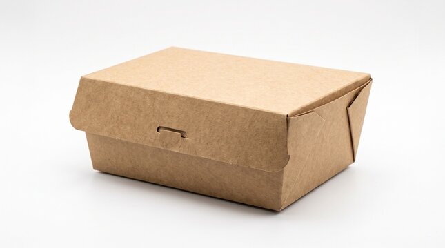 Open Brown Cardboard Box Isolated on White Background for Packaging, Shipping, Storage, Delivery and Blank Product Mockup