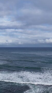 Ocean Waves Rolling Toward the Shoreline at Mornington Peninsula