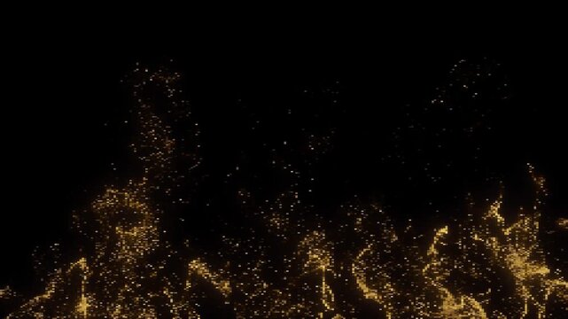 8bit風パーティクル背景