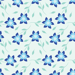 Fototapeta premium beautiful flower pattern design for screen print and digital print