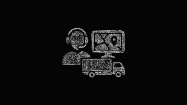 Sketch dispatch icon animation - smooth progressive reveal