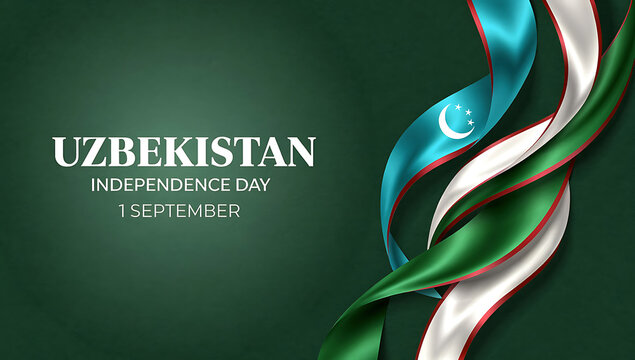 Professional Uzbek Independence Day celebration with national flag