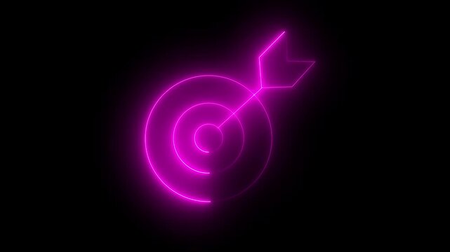 Businessman Holding Target with Bullseye Arrow for Business Goals and Success Strategy, 4K video