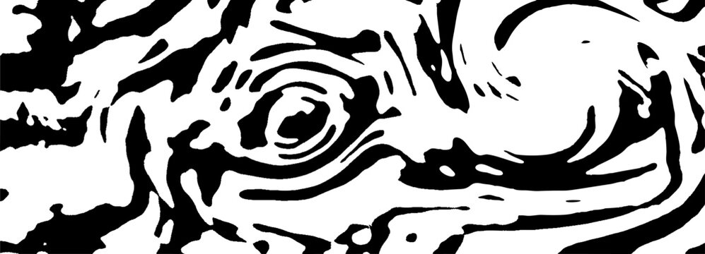 Sleek black and white fluid lines add a sophisticated touch to product packaging, labels, and brand collateral for a contemporary look.