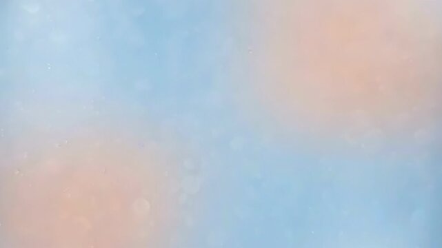 Pastel Blue and Peach Frosted Glass Gradient for Gentle Corporate Presentations
