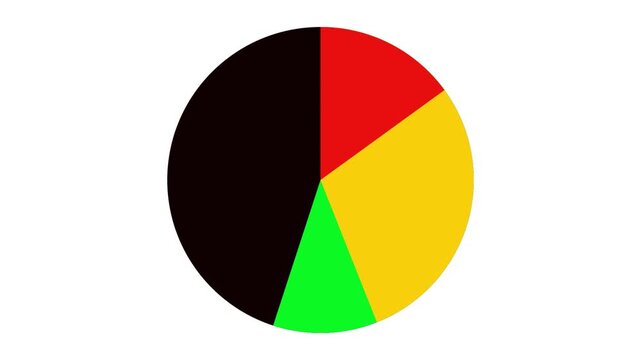 Info graphic circle background with percentage 