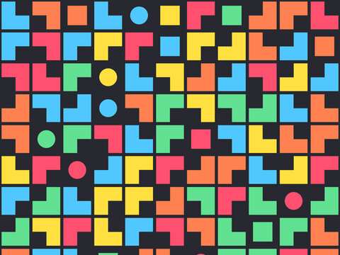 Modern L Shape Tile Pattern Abstract Background