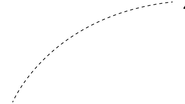 Airplane with dotted line route travel of journey Animation plane moving dynamic on dotted line  
Airplane route dotted line