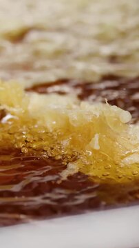 Shrimp Tempura Deep Frying in Bubbling Hot Oil
