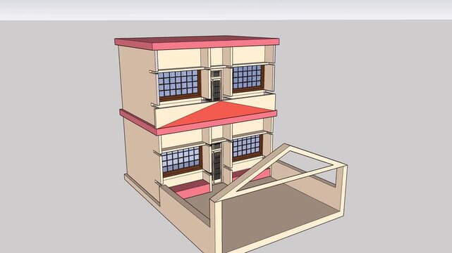 Modern Duplex Building 
