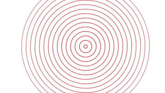 Abstract Red Circle radio waves Background with Vibrant Geometric Shape and Modern Minimalist Design for Creative Wallpaper and Decorative Backdrop