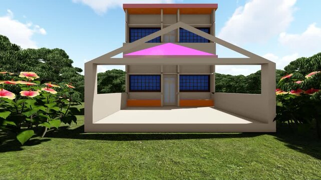 Modern Duplex with graden