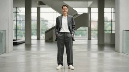 Fototapeta premium young business woman in office