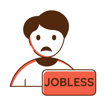 Premium download icon of jobless 

