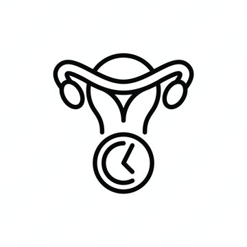 Vaginal rejuvenation thin line icon. Plastic surgery. Vector illustration.