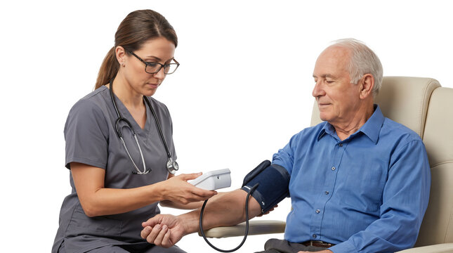 Doctor and elderly patient