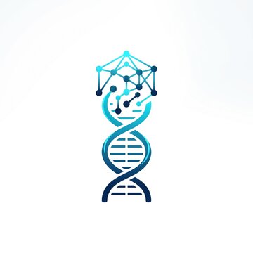 AI DNA Helix Neural Matrix Logo