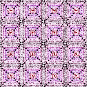 Artistic Beaded Textile Geometric Pattern