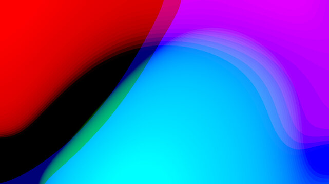 Vibrant neon fluid gradient background with abstract layered color wave distortion