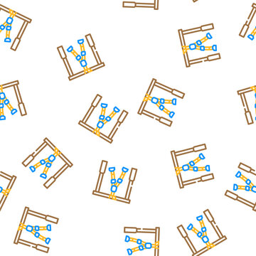 loops trx sport equipment vector seamless pattern loops trx sport equipment sign illustration
