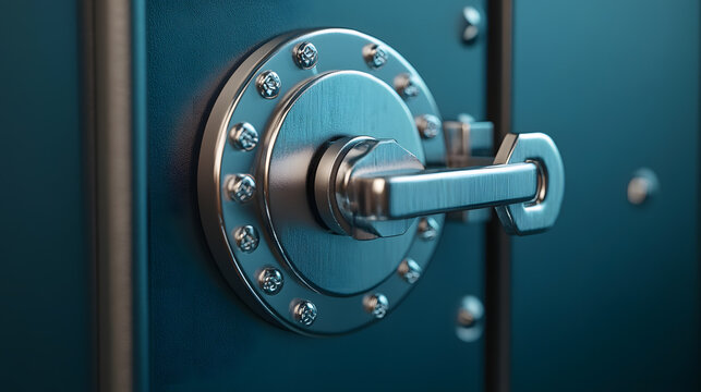 Fintech security concept with digital protection, secure transactions, and financial data.