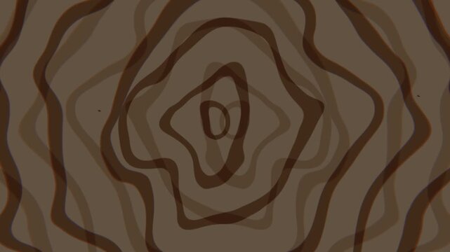 Retro Brown Topographic Contour Waves Seamless Loop