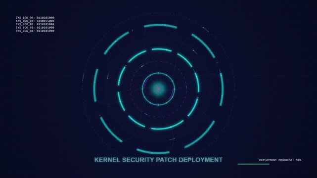 Kernel security patch deployment HUD interface