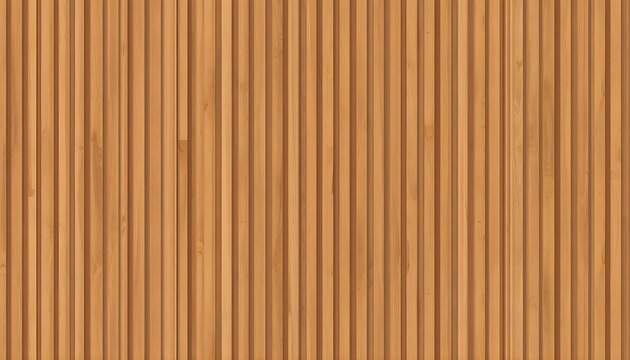 Flat vector illustration of modern fluted timber wall paneling texture