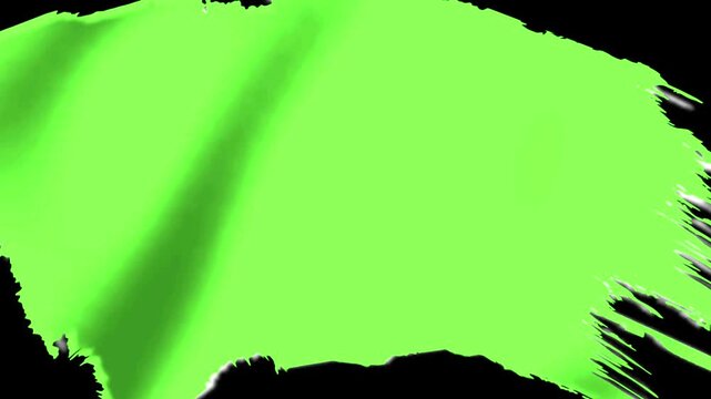 Vibrant lime green brush stroke texture with artistic painted effect