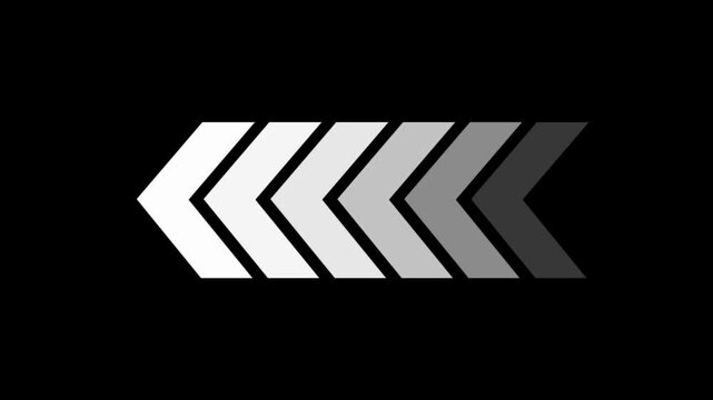 Arrow icon concept animation, arrows sign right to left animation concept, arrow loop animation left direction concept, arrow loading icon