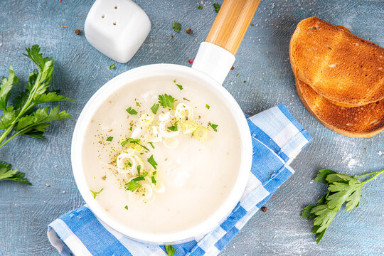 Homemade tasty Leek Cream Soup